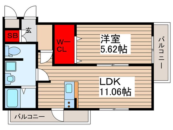 オリエンタルの物件間取画像